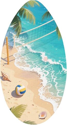Wooden Skimboard, with High Gloss Coating, Beach Sand Board, Skim Board for Beach Surfing in Saudi Arabia