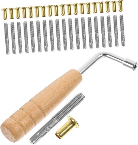 1SET Lyre Harp ضبط الأوتاد استبدال الملحقات مع الانتهاء السلس لمشغلات Harp Lyre تشمل مفتاح ضبط لضبط سهلة التعديلات in Kuwait