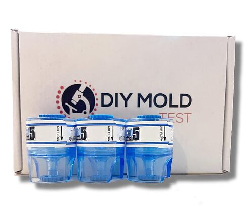 مجموعة اختبار العفن لجودة الهواء - 3 اختبارات هواء DIY مع تحليل المختبر والتشاور الخبير - تشمل مضخة هواء القالب - اكتشاف جميع أنواع القوالب - اختبار جودة الهواء المهني السهل للكشف عن العفن المنزلي in Saudi Arabia
