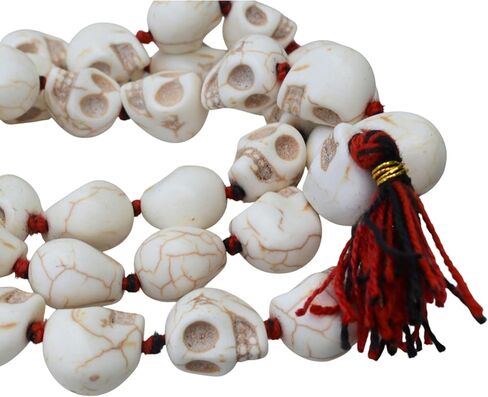 Skull Necklace, Mala Beads, Yoga Gifts, Shiva Jewelry, Kapala Prayer Beads, Kali Mala, Kali Maa Goddess 50 Gram 55 Beads in Saudi Arabia