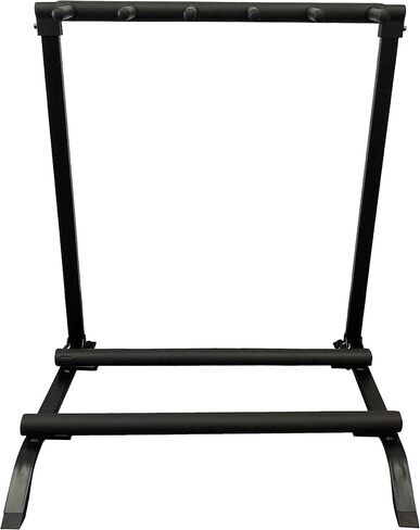 Bex Gears Multi Guitar Stand 5 Holder Foldable Universal Display Rack - Portable Black Guitar Holder With No slip Rubber Padding for Classical Acoustic, Electric, Bass Guitar and Guitar Bag (5 GUITAR) in Saudi Arabia