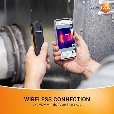 testo 860i Wireless Thermal Imaging Camera Set for Smartphones - Thermal Imager Kit with Carrying Pouch & USB-C Cable - Handheld Infrared Camera 256 x 192 Resolution & -4 to +662 °F Measurement Range in Kuwait