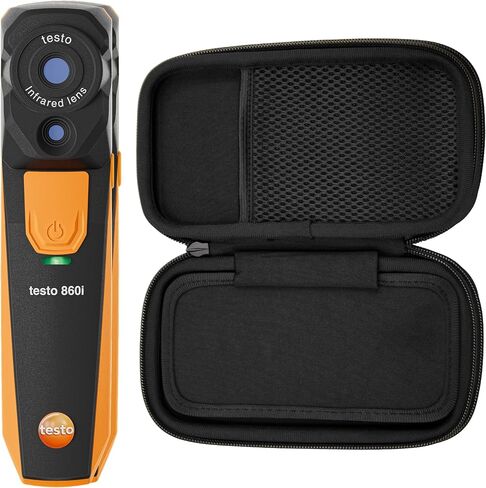 testo 860i Wireless Thermal Imaging Camera Set for Smartphones - Thermal Imager Kit with Carrying Pouch & USB-C Cable - Handheld Infrared Camera 256 x 192 Resolution & -4 to +662 °F Measurement Range in Kuwait