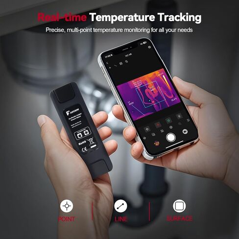 التصوير الحراري لنظام Android ، كاميرا التصوير الحراري 512 × 384 ، -4 درجة فهرنهايت إلى 1112 درجة فهرنهايت ، والعدسة المزدوجة كاميرا الأشعة تحت الحمراء الأشعة تحت الحمراء ، و HVAC ، و DIY ، والرؤية الحرارية لفحص المنزل in Saudi Arabia