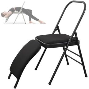 كرسي اليوغا القابل للطي للتدريب على Headstand & Handstand ، براز انعكاس لتخفيف التدفق التصالحي وتخفيف آلام الظهر (Purple PU) in Kuwait