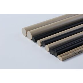 Precision-Cut PEEK Rods (5-250mm Dia. x 500mm) - Natural & Black | Polyether Ether Ketone Round Bars | CNC Machining Grade | Custom Sizes Available (Natural, φ15mm×500mm) in Saudi Arabia