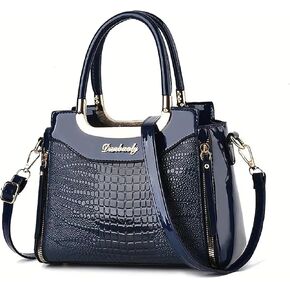 Port & Lotus Small Top Handle Crossbody محافظ للنساء تمساح أكياس الكتف للنساء in Kuwait