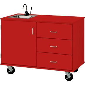 Mobile Demo Station Sink & Pump - Portable Utility Cart - 36" High x 48" Wide in Kuwait
