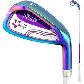 PGM Women's Golf Iron - نادي واحد يمينًا لممارسة المبتدئين والمنافسة ، رقم 5 ، #6 ، #7 ، #8 ، #9 ، SW ، P ، CNC Face ، Carbon Carbon & Steel Smaft in Kuwait