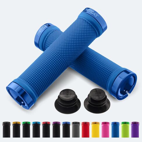 Bike Grips, Bike Handlebar Grips, Mountain Bike Grips Handlebar, MTB Grips, Bicycle Grips BMX Grips, Bicycle Handlebar Grips Handles for Adults. Ebike, MTB, Scooter, Lock on in Saudi Arabia
