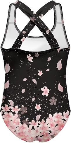 WELLFLYHOM Girls Bathing Suits One Piece 5-14 Kids Full Coverage Swimsuits Cross Back Summer Swimwear for Beach Holiday in Saudi Arabia