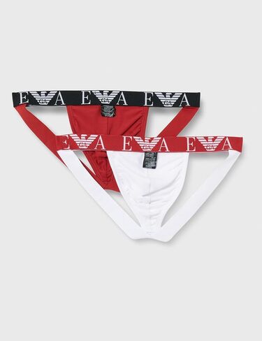 Emporio Armani Men's 2 Pack Bold Monogram Jock Strap in Saudi Arabia