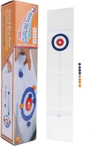 لعبة الشباك اللوحي Plplaaoo ، ألعاب عائلية Creading Curling للأطفال ، لعبة طاولة قابلة للطي في لعبة Curling Game Portable Carling Ball لعبة لعبة الكراهية in Saudi Arabia