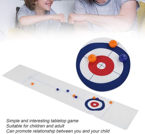 لعبة الشباك اللوحي Plplaaoo ، ألعاب عائلية Creading Curling للأطفال ، لعبة طاولة قابلة للطي في لعبة Curling Game Portable Carling Ball لعبة لعبة الكراهية in Saudi Arabia