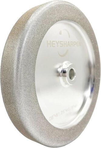 4 in 1 CBN Grinding Wheel 8 inch 180 Grit,1.25" Wide,5/8" Arbor,80-1000 Grit,for Sharpening Woodturning Tools、High Speed Steel Tools (180 Grit) in Kuwait