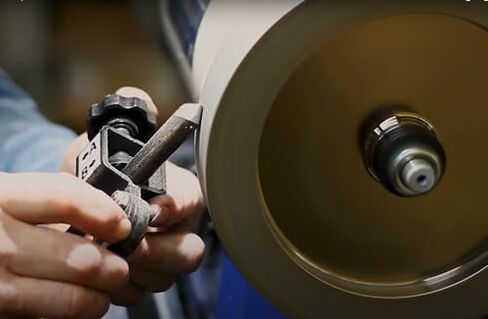 CBN Wheel 8 inch,CBN Grinding Wheels 8'' Diameter, 5/8'' Bore, 1.5'' Wide, 1'' Down The Side, for Sharpening Woodturning and HSS Tools(180 Grit) in Saudi Arabia