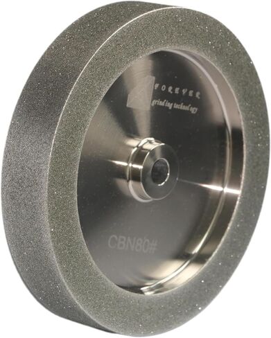 CBN Wheel 8 inch,CBN Grinding Wheels 8'' Diameter, 5/8'' Bore, 1.5'' Wide, 1'' Down The Side, for Sharpening Woodturning and HSS Tools(180 Grit) in Saudi Arabia