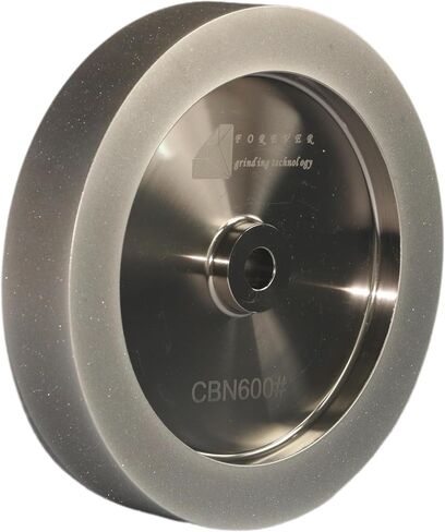 CBN Wheel 8 inch,CBN Grinding Wheels 8'' Diameter, 5/8'' Bore, 1.5'' Wide, 1'' Down The Side, for Sharpening Woodturning and HSS Tools(180 Grit) in Saudi Arabia