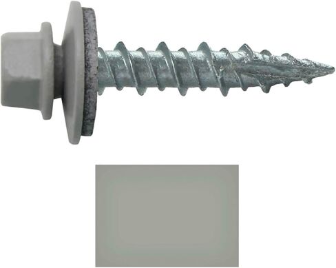 Metal ROOFING SCREWS: (250) 10 x 1" Black Hex Head Sheet Metal Roof Screw. Self starting metal to wood siding screws. EPDM washer. Colored head in Saudi Arabia
