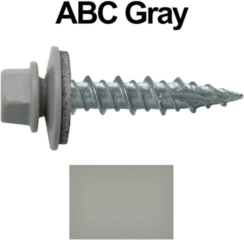Metal ROOFING SCREWS: (250) 10 x 1" Black Hex Head Sheet Metal Roof Screw. Self starting metal to wood siding screws. EPDM washer. Colored head in Saudi Arabia