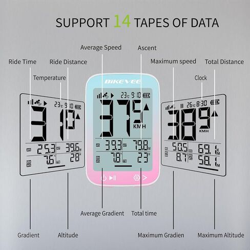 Wireless GPS Bike Computer, 2.4" Screen, 650mAh, IPX7 in Saudi Arabia