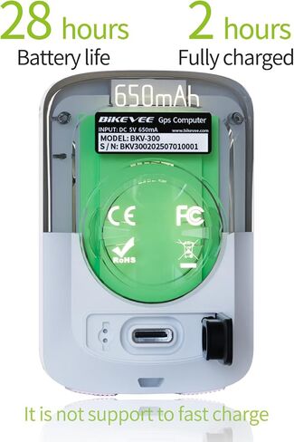 Wireless GPS Bike Computer, 2.4" Screen, 650mAh, IPX7 in Saudi Arabia