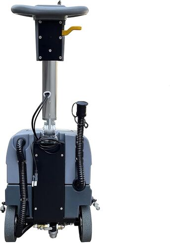 Emotor 15'' Foldable Walk Behind Floor Scrubber Machine Hand Push Scrubber Machine for Industrial Commercial Use (Gray) in Kuwait