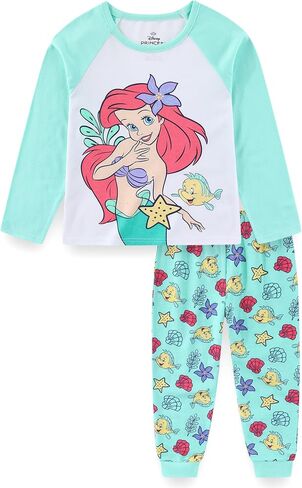 Disney Lilo & Stitch Girls 2 Piece Long Sleeve Shirt and French Terry Pants Set for Big Kids in Kuwait
