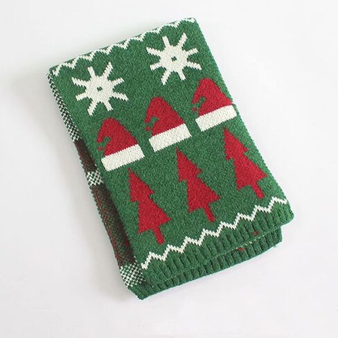 u Scinan Kids Christmas Christmad و Winter Warm Warm Jootf Socks Tree Tree Renindeer Snowfliake Neck Wrapp for 1-10 yeas boys girls in Kuwait