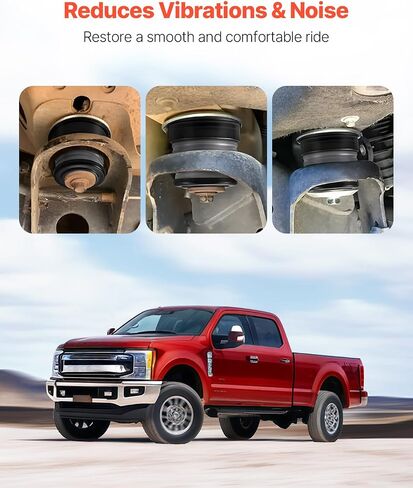 VEVOR Body Mount Bushing Kit, Compatible with 1999-2014 Chevy Silverado & Sierra 1500/2500, 24 PCS Polyurethane Body Mount Kit, Durable Components for Improving Bumpy Driving Performance, Black in Saudi Arabia