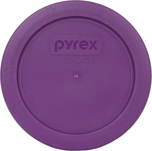Pyrex 7200-PC 2-Cup Thistle Purple Food Storage Replacement Lid (4-Pack) - Made in USA in Saudi Arabia
