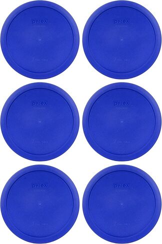 حزمة Pyrex-2 عناصر: 7402-PC 6/7 كوب كوب أغطية تخزين الأطعمة البلاستيكية الأزرق المصنوعة في الولايات المتحدة الأمريكية in Kuwait