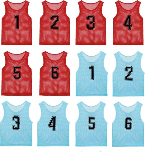 تدرب فريق Pinnies بأرقام لأعداد الشباب في سن المراهقة البالغين ، قمصان مشاجرة من أجل كرة القدم ، كرة القدم in Kuwait