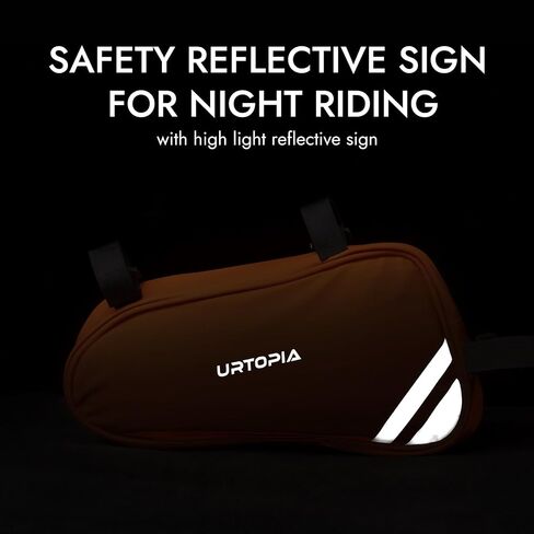 حقيبة إطار دراجة Urtopia ، حقيبة تخزين دراجات مقاومة للماء ، حجم كبير ، سهلة التثبيت ، حقيبة مثلث الدراجة العاكسة ، حقيبة دراجة أنبوب لأسفل للدراجة على الطريق ، الدراجة الجبلية ، إكسسوارات الدراجات (أسود) in Saudi Arabia