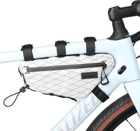 Bicycle Frame Bag Bike Triangle Bag Waterproof Bike Bag 1.7L with Dual Side Mesh Pockets for MTB Road Bike Cycling Commuting and Outdoor Adventures in Kuwait