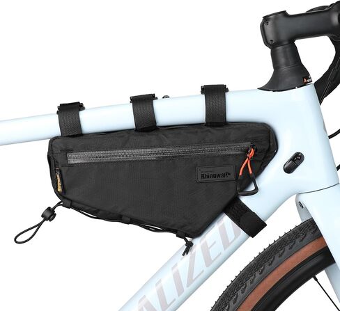 Bicycle Frame Bag Bike Triangle Bag Waterproof Bike Bag 1.7L with Dual Side Mesh Pockets for MTB Road Bike Cycling Commuting and Outdoor Adventures in Kuwait