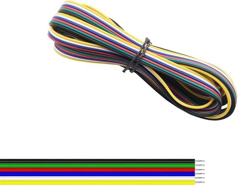 كبل سلك LED 22AWG الصلبة ، 2Pin/3pin/4pin/5pin/6pin ، لـ 5050 2835 5730 مصباح LED ، 1M/5M/10M/20M/50M/100M CONNECTOR LOL in Kuwait