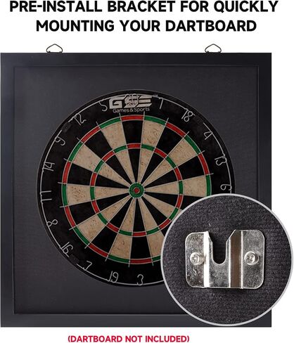 GSE Games & Sports Expert Dart Backboard with Wood Frame and Felt. Wall Protector for Dart Board Surround in Saudi Arabia