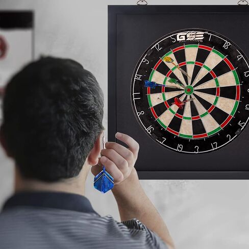 GSE Games & Sports Expert Dart Backboard with Wood Frame and Felt. Wall Protector for Dart Board Surround in Saudi Arabia