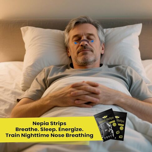 Nepia 100 Pack Extra-Strength Nasal Strips – Latex-Free & Drug-Free Breathing Support for Sports Performance & Day Comfort | Unisex Variety Pack with Assorted Colors in Saudi Arabia