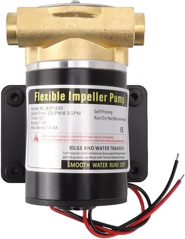 Flexible Impeller Pump Self Priming Water Pump Industrial Grade Brass Construction G1/2 Thread Marine Pump Durable Heavy Duty (RL-BIP2400) in Kuwait