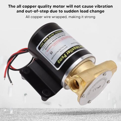 Flexible Impeller Pump Self Priming Water Pump Industrial Grade Brass Construction G1/2 Thread Marine Pump Durable Heavy Duty (RL-BIP2400) in Kuwait