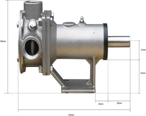 Performance Multi-Function Large Flow Self-Priming Flexible Stainless Steel Impeller Pump 1-1-4 FIP-100 in Saudi Arabia