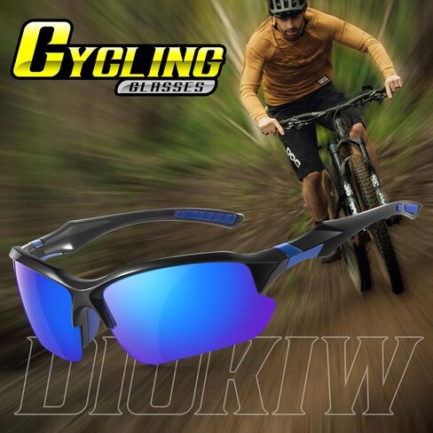 Sports Polarized Sunglasses for Men Cycling Running Fishing UV Protection Sun Glasses Lightweight Half Frame Goggles in Kuwait