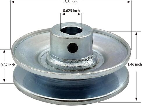AB350-5/8 أخدود واحد حزم ويب ، V حزام بكرة 3.5 "OD 5/8 بوصة ، الفولاذ بكرة البكرة من أجل B 5L 4L V-BELTS in Saudi Arabia