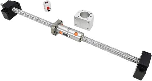 Metal Ball Screw nut DFU4010 Double Ball Nut 4010 Ball Screw 400-1000mm BKBF30 Coupler Router Parts(700mm) in Kuwait