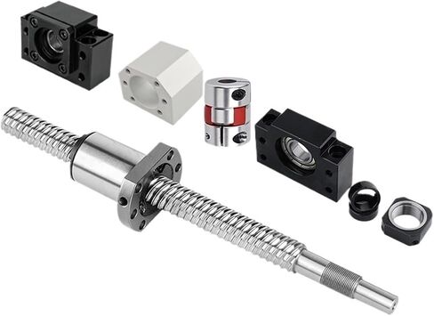 برغي الكرة المعدنية Nut SFS1610 C7 Ball Screw 100-1000mm مع Machined+1610 Ball Screw+Nut Housing+Bkbf12 End Bracket+Coupler (350mm) in Kuwait