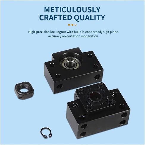 برغي الكرة المعدنية Nut SFS1610 C7 Ball Screw 100-1000mm مع Machined+1610 Ball Screw+Nut Housing+Bkbf12 End Bracket+Coupler (350mm) in Kuwait