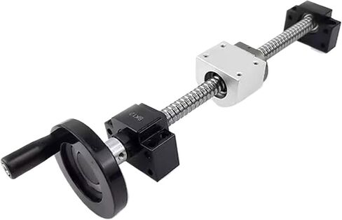 برغي الكرة المعدنية NUT SFU1605 Ball Screw C7 End Lead Machined 250-1000mm+ Nut Housing BK/BF12 End Support+ Hand Wheel Ball Screp in Kuwait