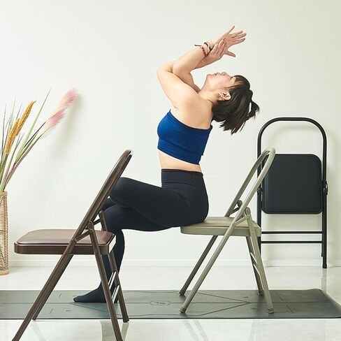 Yoga Chair,Foldable Pilates Chair,Soft Sponge Cushion,Easy to Carry and Store,for Indoor and Outdoor Yoga Studios(Color1) in Saudi Arabia